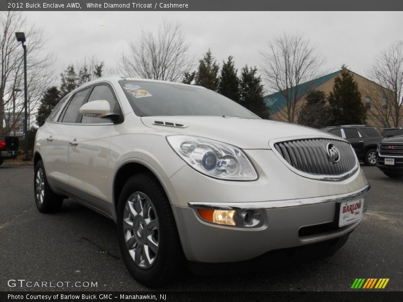 White Diamond Tricoat / Cashmere 2012 Buick Enclave AWD