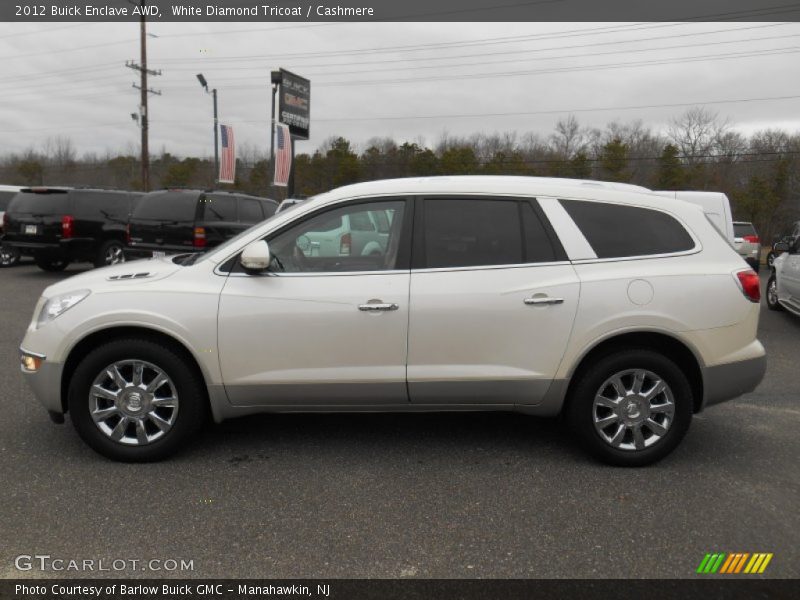 White Diamond Tricoat / Cashmere 2012 Buick Enclave AWD