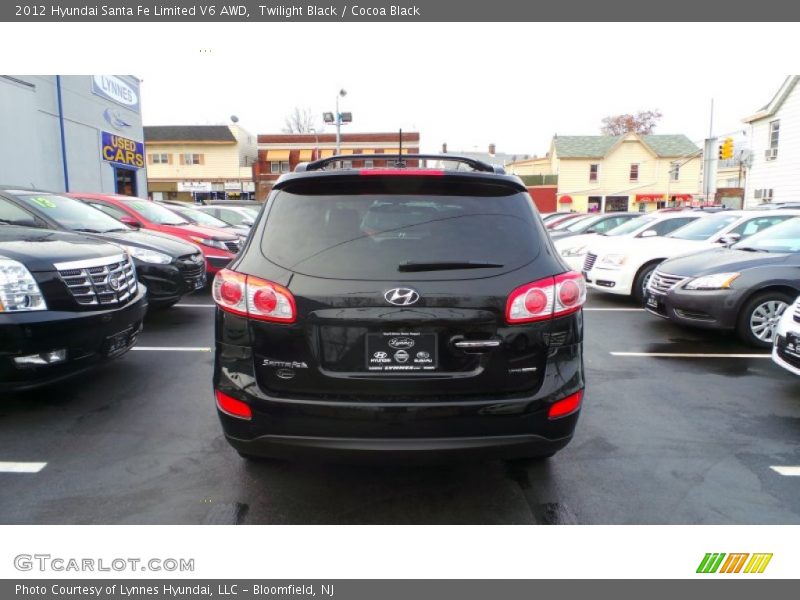 Twilight Black / Cocoa Black 2012 Hyundai Santa Fe Limited V6 AWD