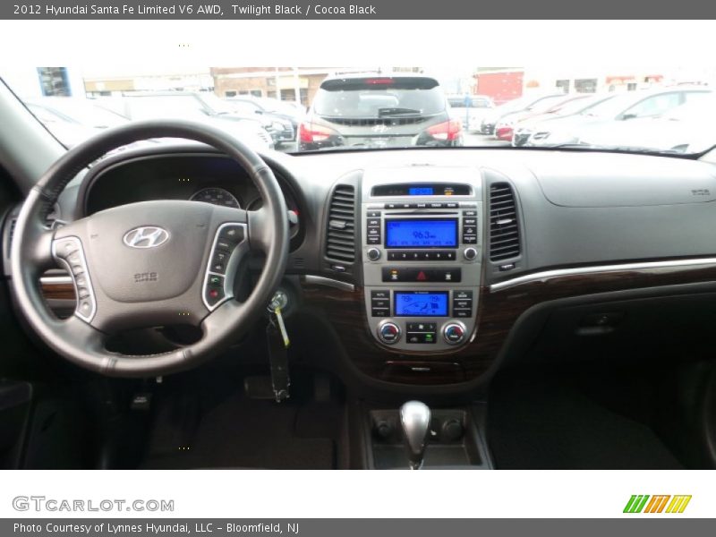 Twilight Black / Cocoa Black 2012 Hyundai Santa Fe Limited V6 AWD