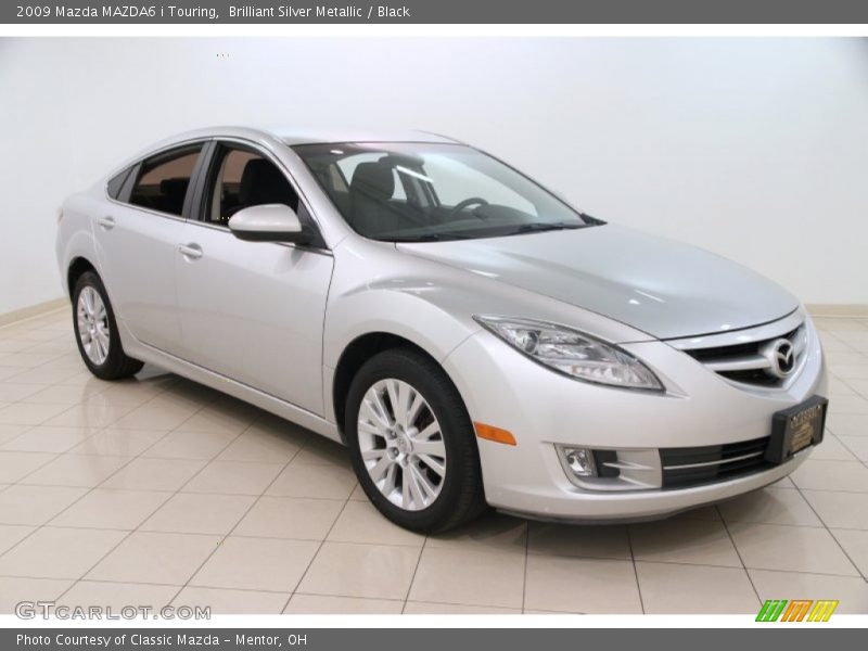 Brilliant Silver Metallic / Black 2009 Mazda MAZDA6 i Touring