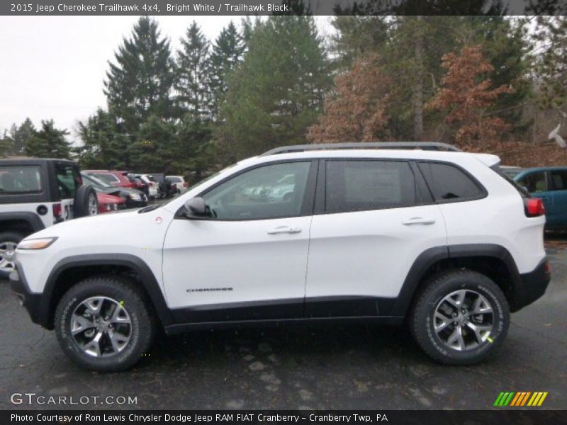 Bright White / Trailhawk Black 2015 Jeep Cherokee Trailhawk 4x4