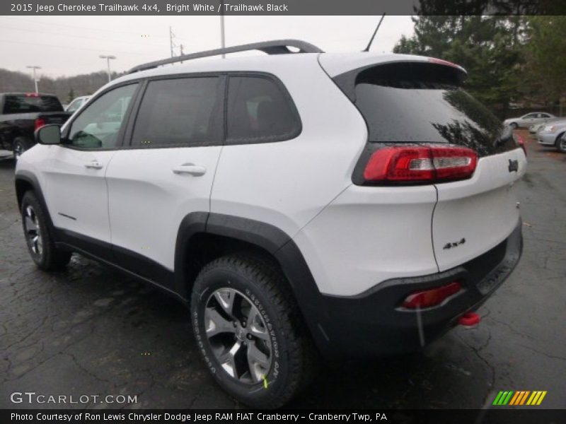 Bright White / Trailhawk Black 2015 Jeep Cherokee Trailhawk 4x4