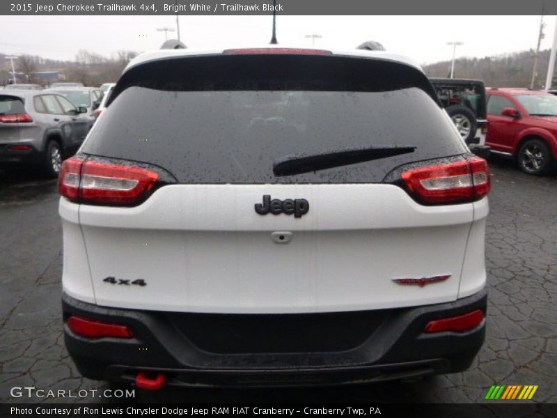 Bright White / Trailhawk Black 2015 Jeep Cherokee Trailhawk 4x4