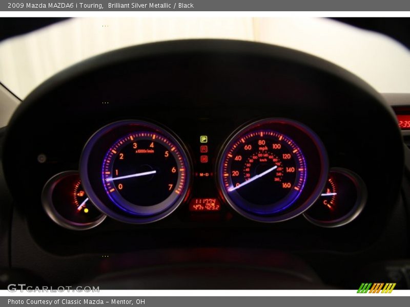 Brilliant Silver Metallic / Black 2009 Mazda MAZDA6 i Touring