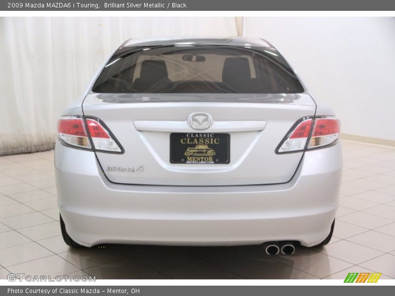 Brilliant Silver Metallic / Black 2009 Mazda MAZDA6 i Touring