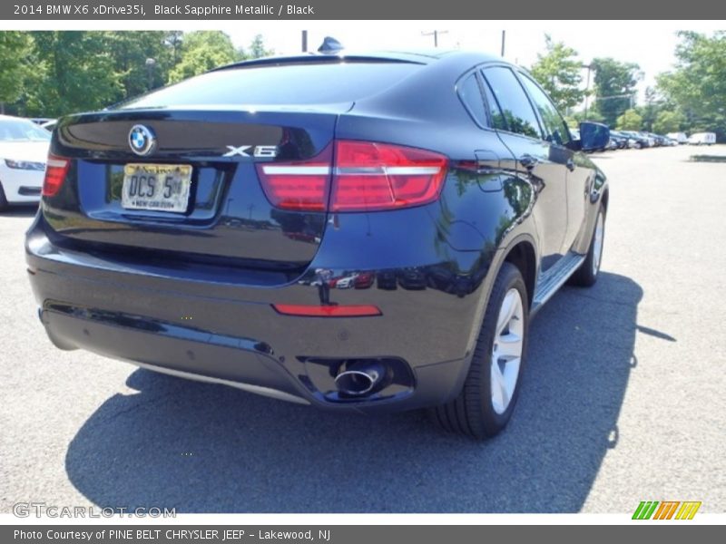 Black Sapphire Metallic / Black 2014 BMW X6 xDrive35i