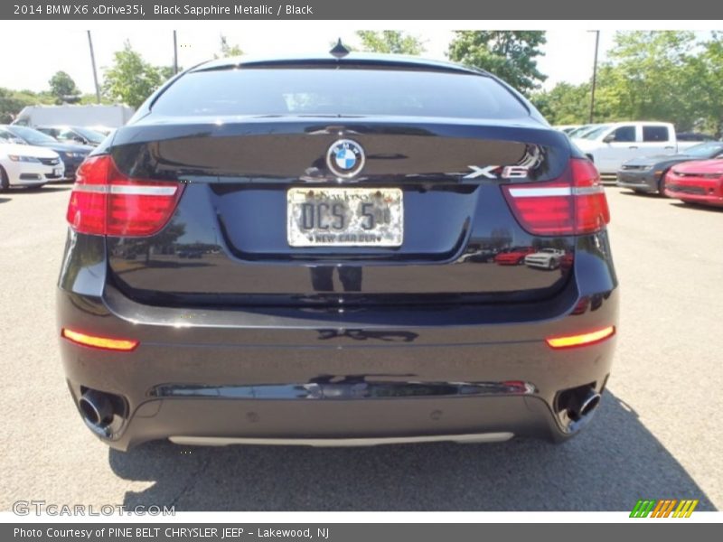 Black Sapphire Metallic / Black 2014 BMW X6 xDrive35i