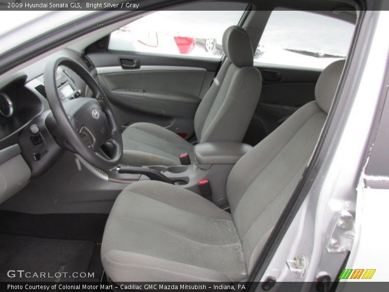 Bright Silver / Gray 2009 Hyundai Sonata GLS