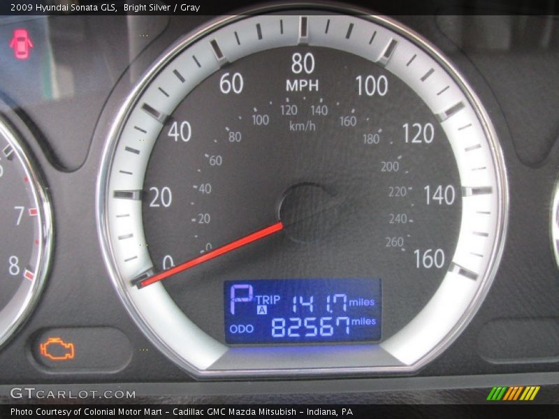 Bright Silver / Gray 2009 Hyundai Sonata GLS