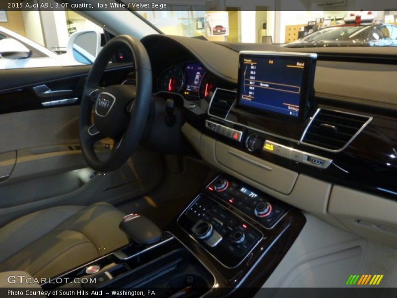 Ibis White / Velvet Beige 2015 Audi A8 L 3.0T quattro