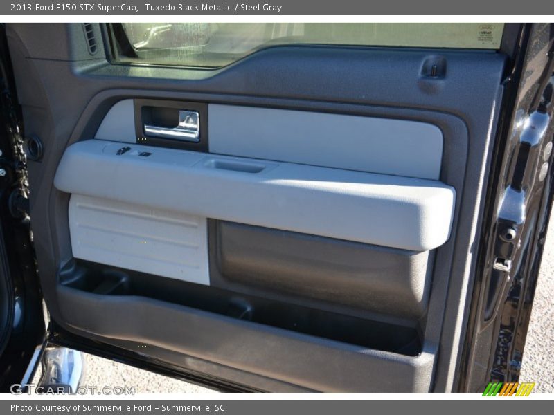 Tuxedo Black Metallic / Steel Gray 2013 Ford F150 STX SuperCab