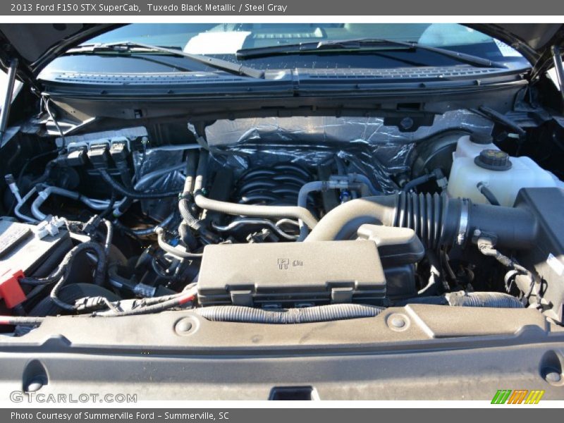 Tuxedo Black Metallic / Steel Gray 2013 Ford F150 STX SuperCab