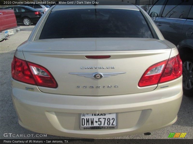 White Gold / Dark Slate Gray 2010 Chrysler Sebring Limited Sedan