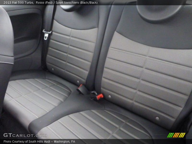 Rosso (Red) / Sport Nero/Nero (Black/Black) 2013 Fiat 500 Turbo
