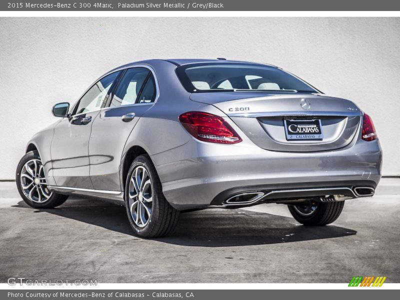 Paladium Silver Metallic / Grey/Black 2015 Mercedes-Benz C 300 4Matic