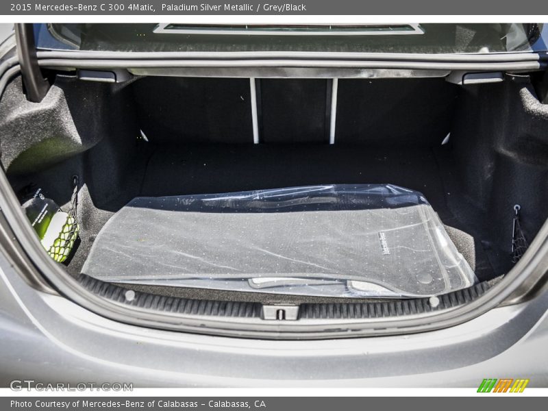 Paladium Silver Metallic / Grey/Black 2015 Mercedes-Benz C 300 4Matic