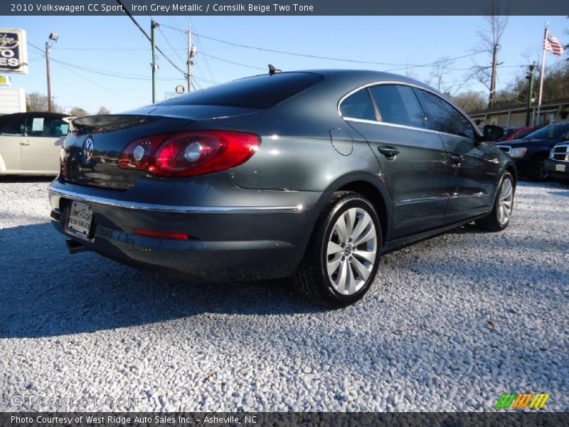 Iron Grey Metallic / Cornsilk Beige Two Tone 2010 Volkswagen CC Sport