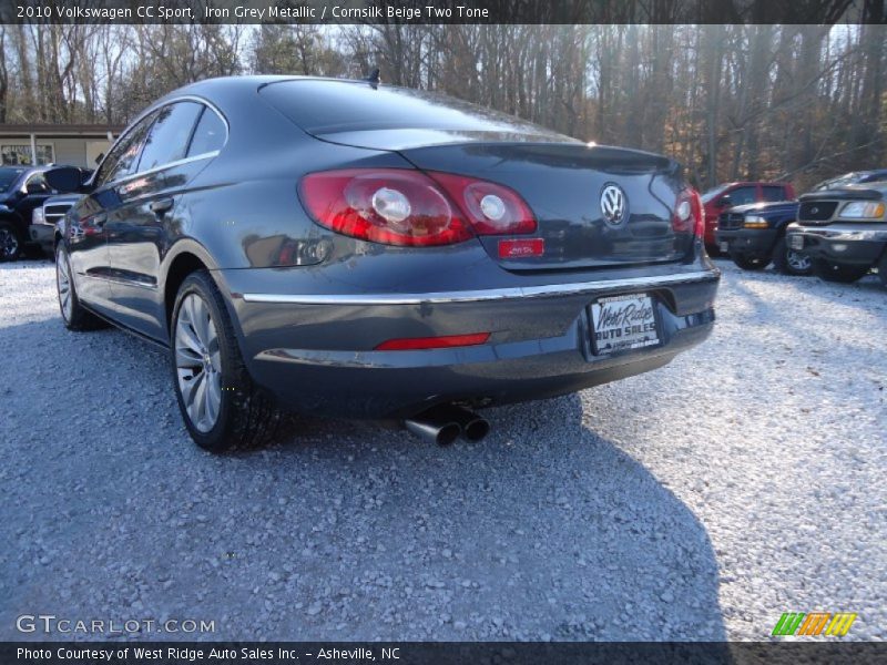 Iron Grey Metallic / Cornsilk Beige Two Tone 2010 Volkswagen CC Sport