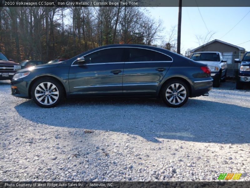 Iron Grey Metallic / Cornsilk Beige Two Tone 2010 Volkswagen CC Sport