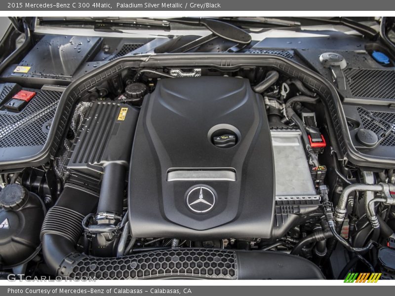 Paladium Silver Metallic / Grey/Black 2015 Mercedes-Benz C 300 4Matic