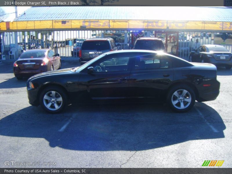 Pitch Black / Black 2014 Dodge Charger SE