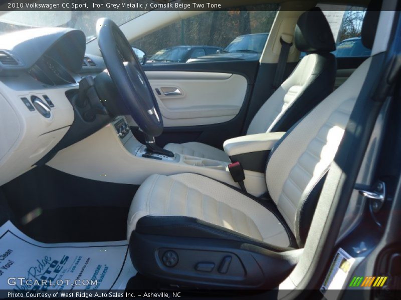 Iron Grey Metallic / Cornsilk Beige Two Tone 2010 Volkswagen CC Sport
