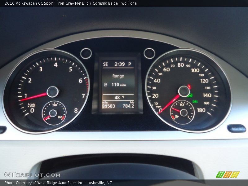 Iron Grey Metallic / Cornsilk Beige Two Tone 2010 Volkswagen CC Sport