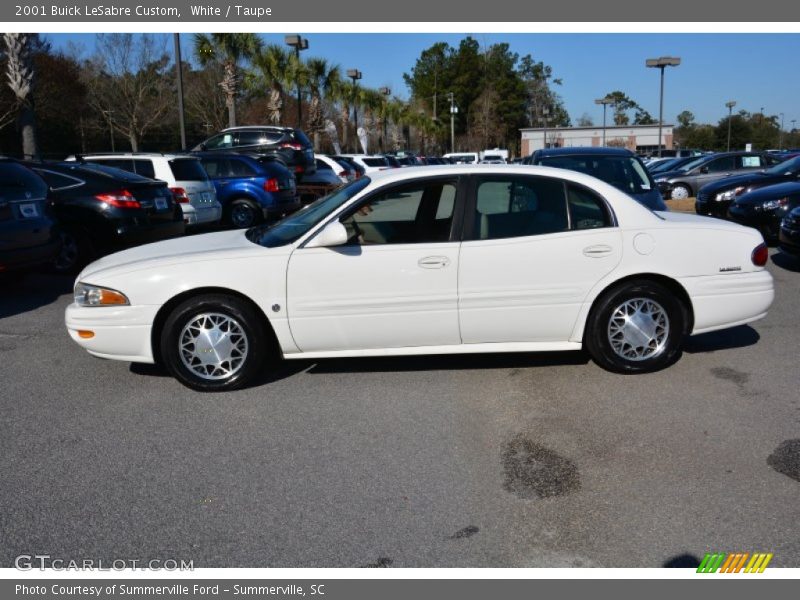 White / Taupe 2001 Buick LeSabre Custom