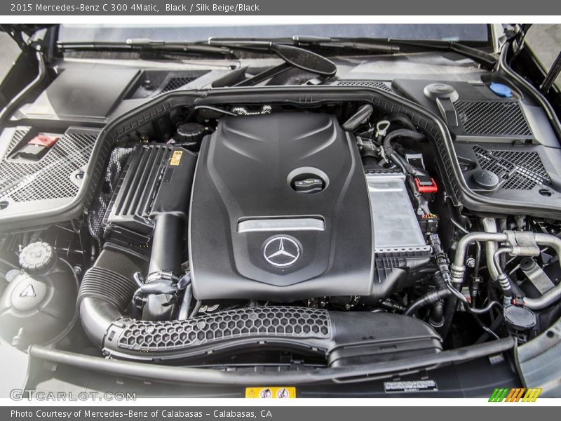 Black / Silk Beige/Black 2015 Mercedes-Benz C 300 4Matic