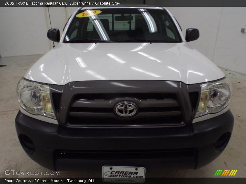 Super White / Graphite Gray 2009 Toyota Tacoma Regular Cab