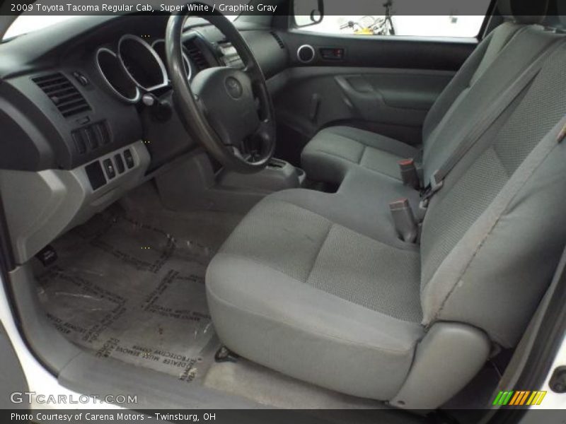 Super White / Graphite Gray 2009 Toyota Tacoma Regular Cab