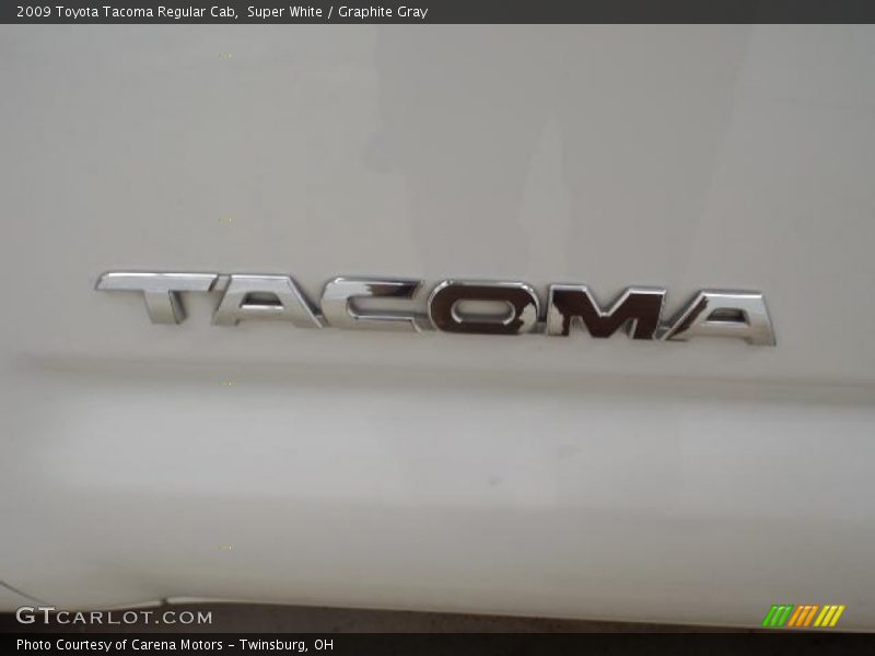 Super White / Graphite Gray 2009 Toyota Tacoma Regular Cab