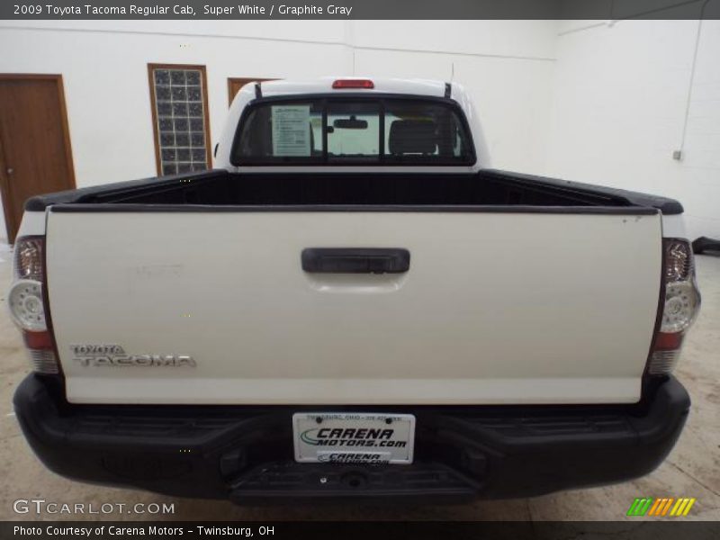 Super White / Graphite Gray 2009 Toyota Tacoma Regular Cab