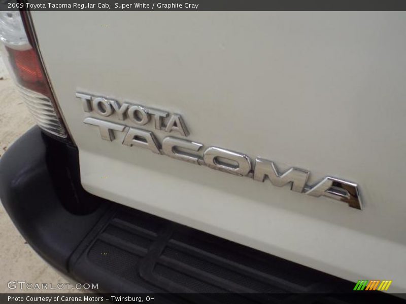Super White / Graphite Gray 2009 Toyota Tacoma Regular Cab
