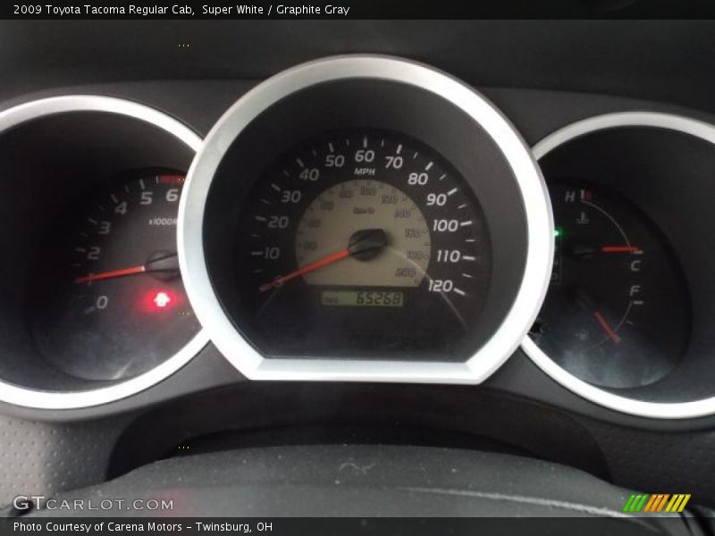 Super White / Graphite Gray 2009 Toyota Tacoma Regular Cab