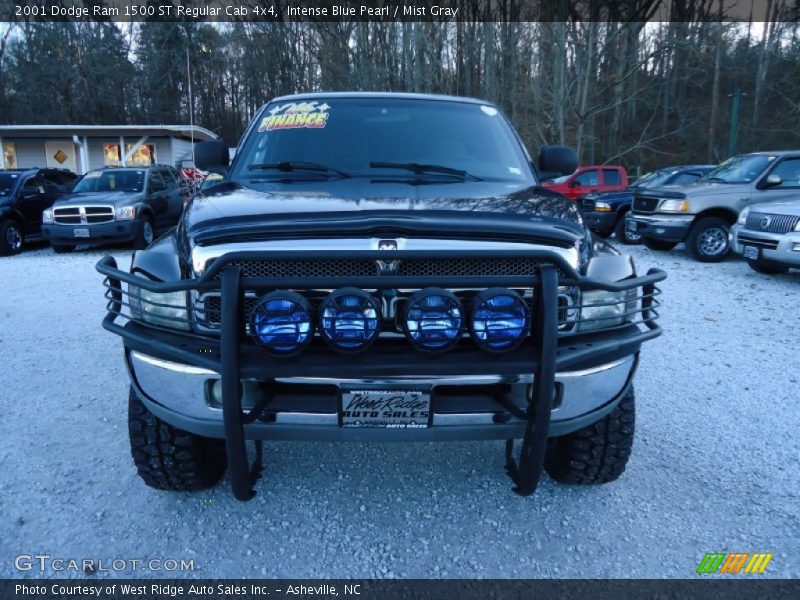 Intense Blue Pearl / Mist Gray 2001 Dodge Ram 1500 ST Regular Cab 4x4