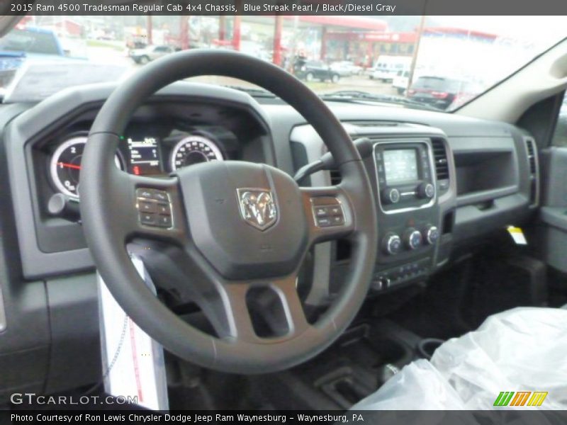 Blue Streak Pearl / Black/Diesel Gray 2015 Ram 4500 Tradesman Regular Cab 4x4 Chassis