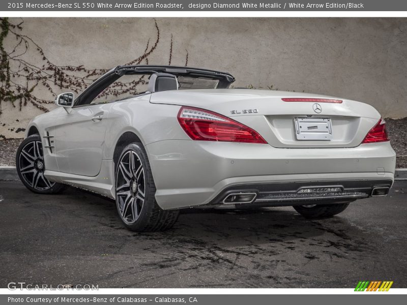  2015 SL 550 White Arrow Edition Roadster designo Diamond White Metallic