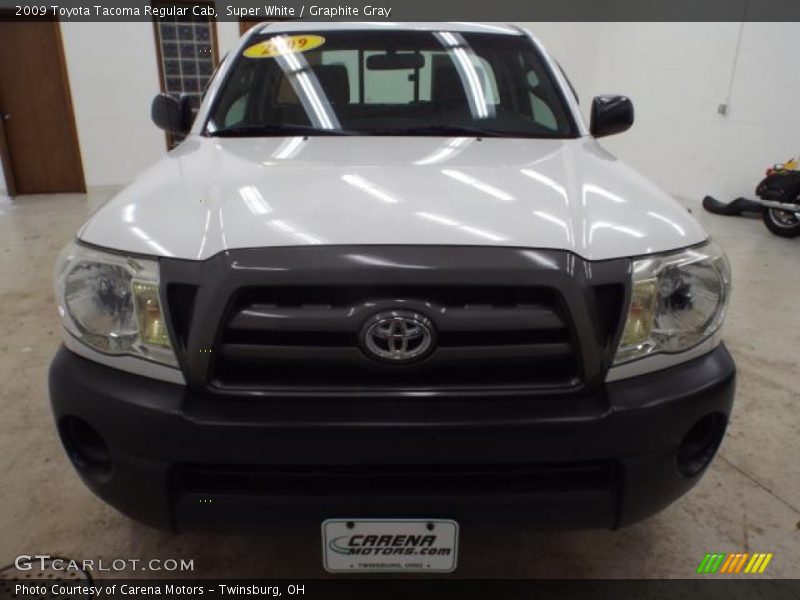 Super White / Graphite Gray 2009 Toyota Tacoma Regular Cab