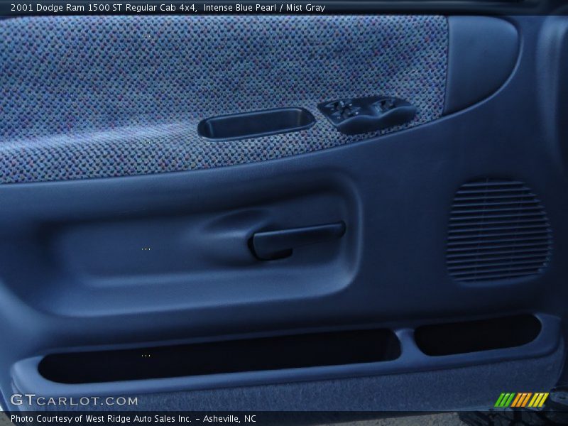 Intense Blue Pearl / Mist Gray 2001 Dodge Ram 1500 ST Regular Cab 4x4