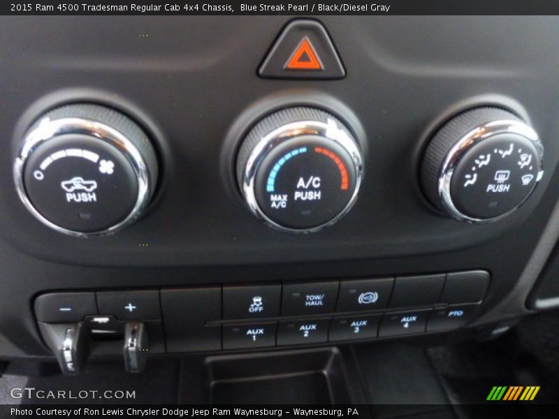 Blue Streak Pearl / Black/Diesel Gray 2015 Ram 4500 Tradesman Regular Cab 4x4 Chassis
