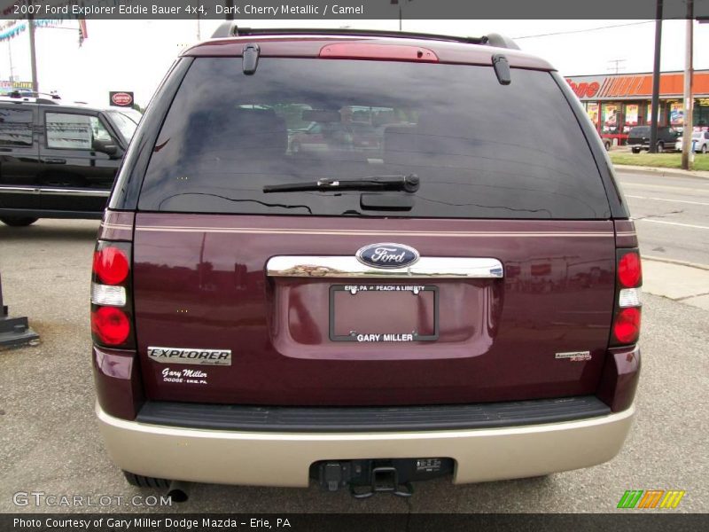 Dark Cherry Metallic / Camel 2007 Ford Explorer Eddie Bauer 4x4