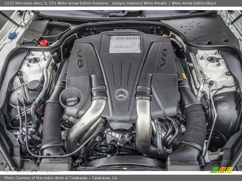  2015 SL 550 White Arrow Edition Roadster Engine - 4.7 Liter biturbo DOHC 32-Valve VVT V8