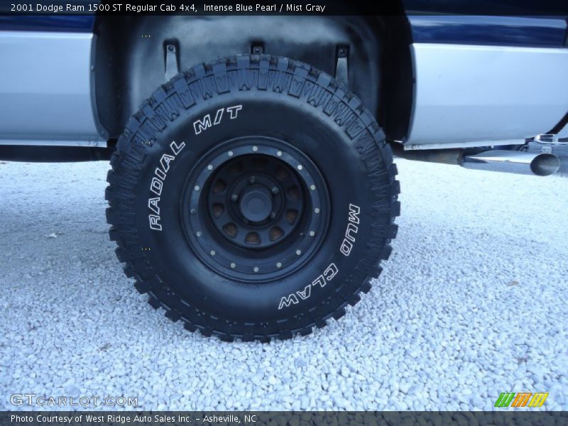 Intense Blue Pearl / Mist Gray 2001 Dodge Ram 1500 ST Regular Cab 4x4