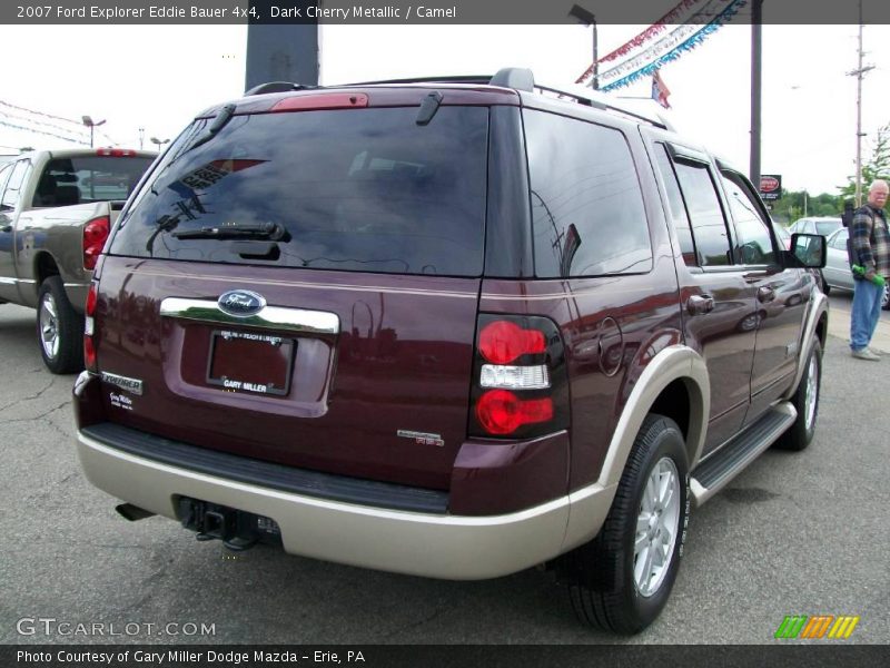 Dark Cherry Metallic / Camel 2007 Ford Explorer Eddie Bauer 4x4