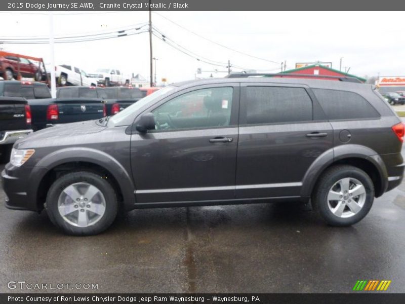 Granite Crystal Metallic / Black 2015 Dodge Journey SE AWD