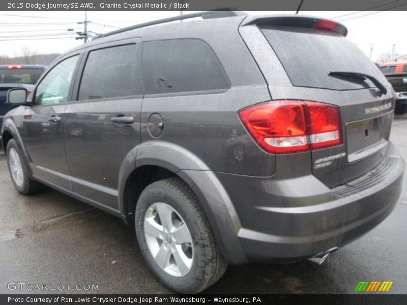 Granite Crystal Metallic / Black 2015 Dodge Journey SE AWD