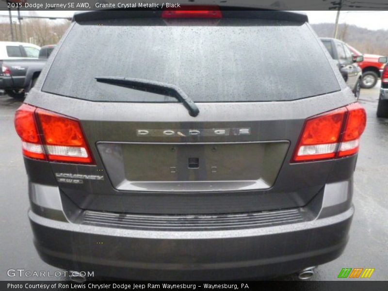 Granite Crystal Metallic / Black 2015 Dodge Journey SE AWD