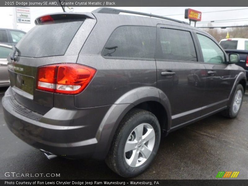 Granite Crystal Metallic / Black 2015 Dodge Journey SE AWD